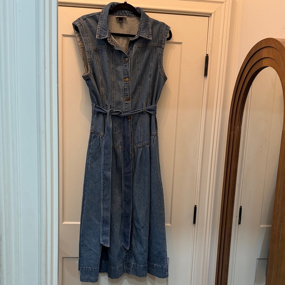 Universal Thread Blue Denim Maxi Dress